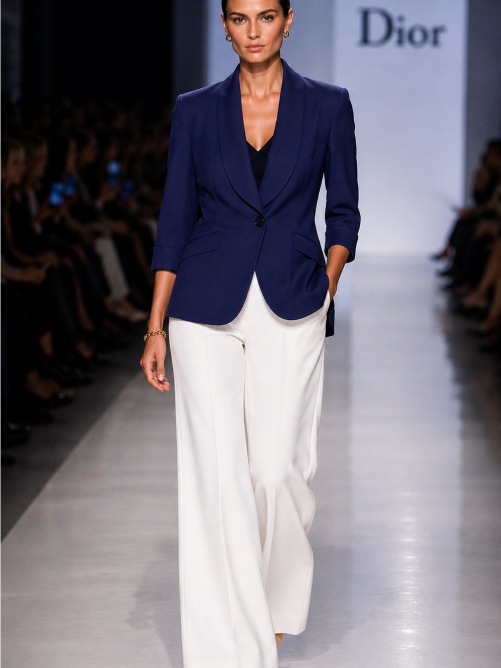 Christian Dior Vintage Classic Navy 
Women's Blazer Sz 12